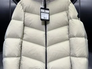 Moncler Forez Down Jacket Off White Hooded